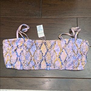 L*SPACE bathing suit top serpentina